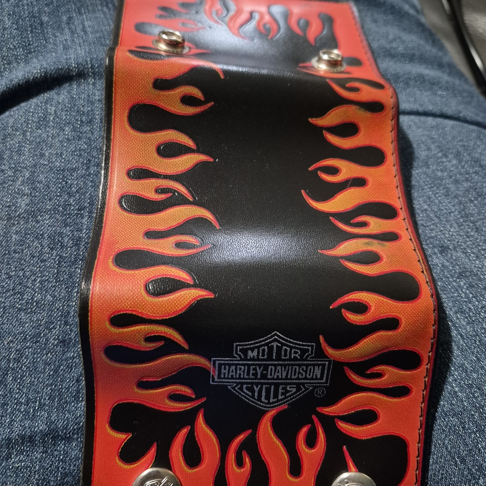 Harley-Davidson Black and Orange Flame Money Clip - Picture 3 of 8